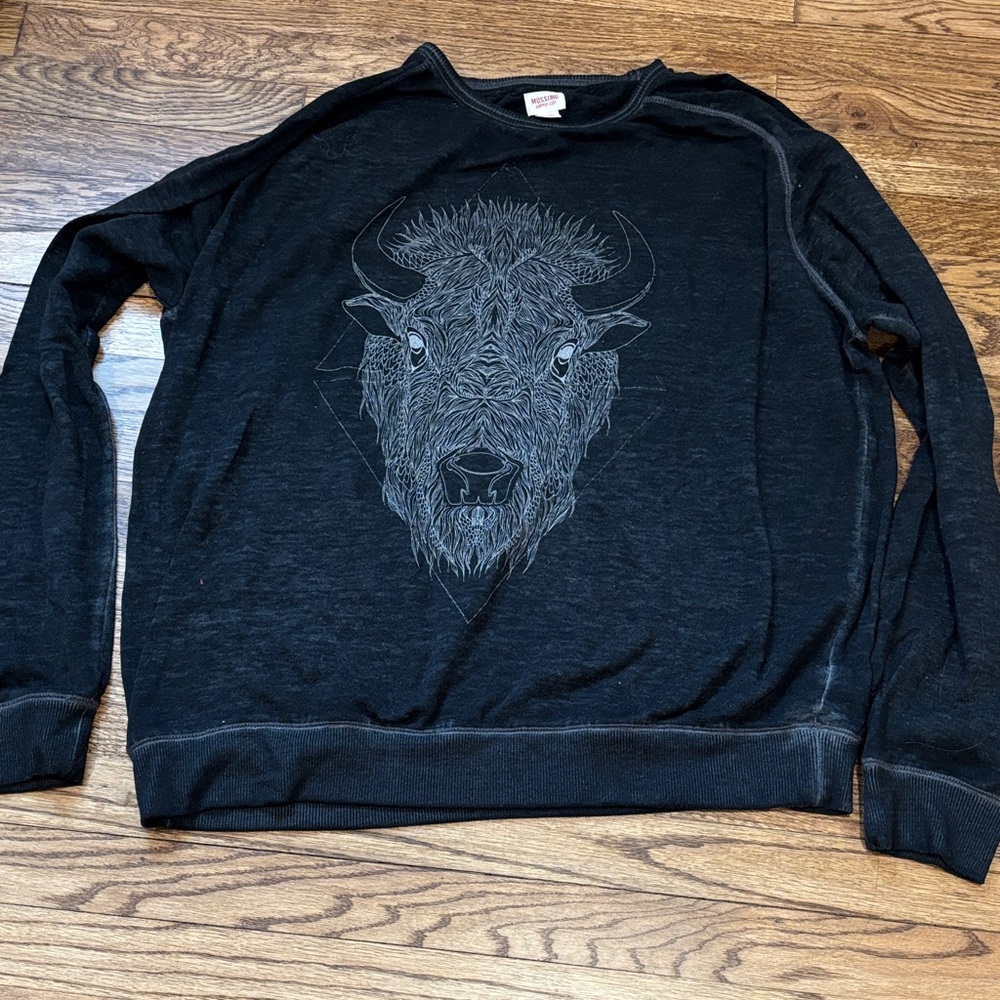 Mossimo burnout Black Graphic Shirt